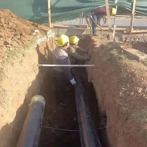 沙河过公路拉管